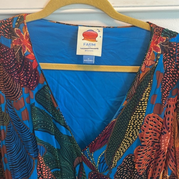 Farm Rio Puff Sleeve Maxi Dress Size M NWT - Picture 7 of 16